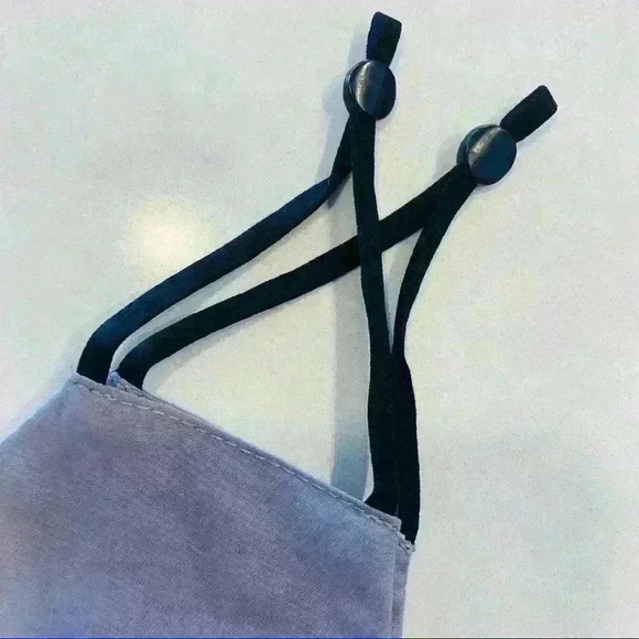 GREY COTTON  FACE MASK - Picture 2 of 3